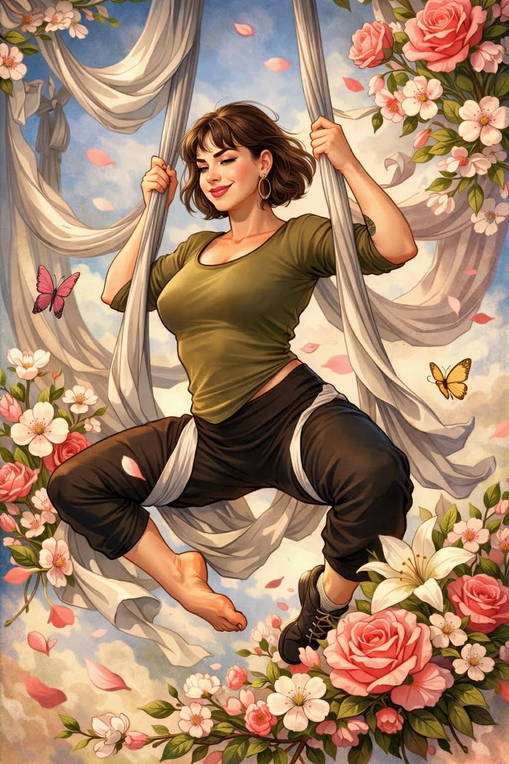 Aerial Yoga Beginner Workshop + Photoshoot