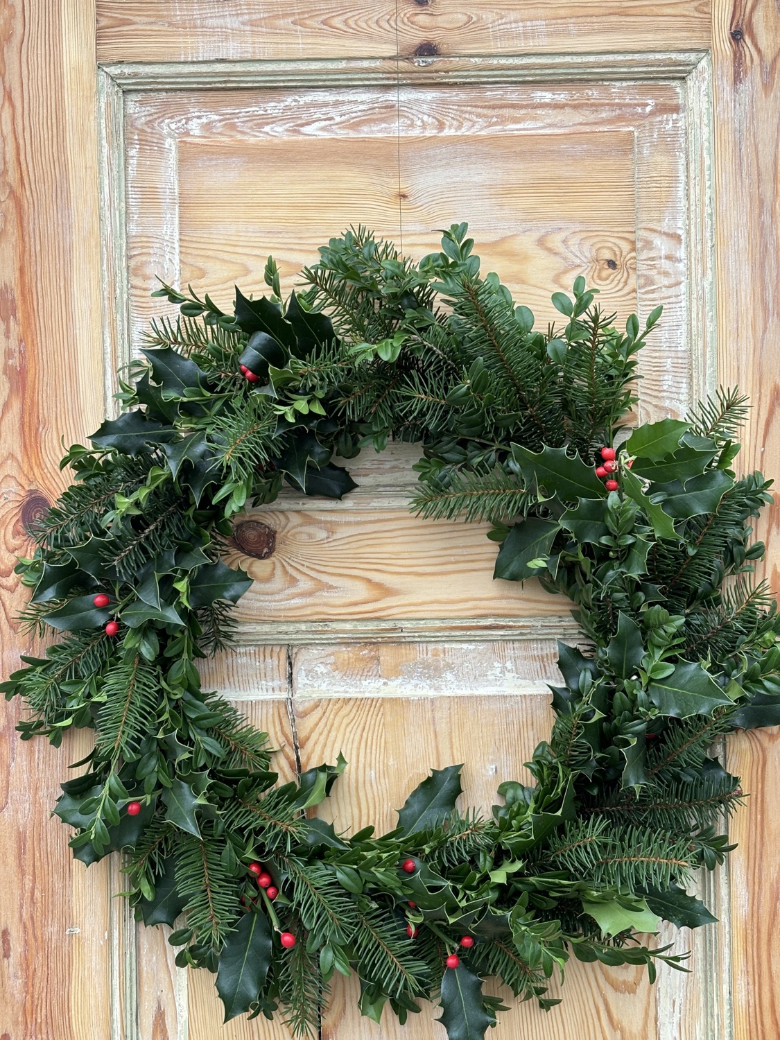 Bind julens dörrkrans