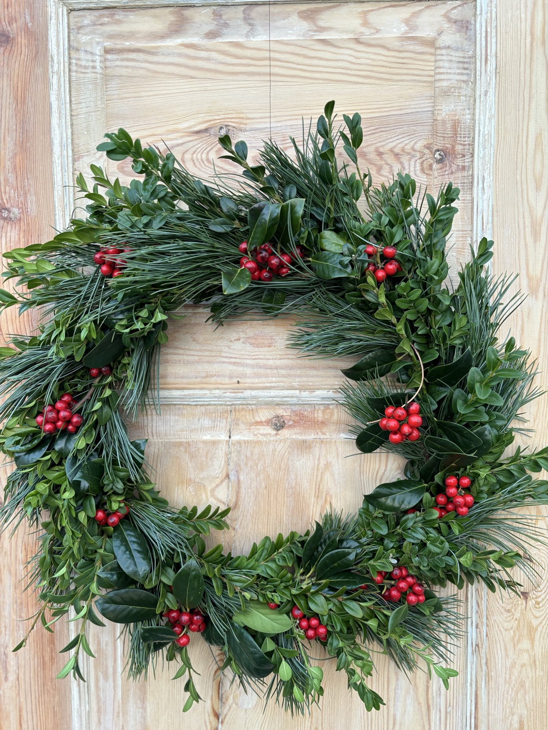 Bind julens dörrkrans