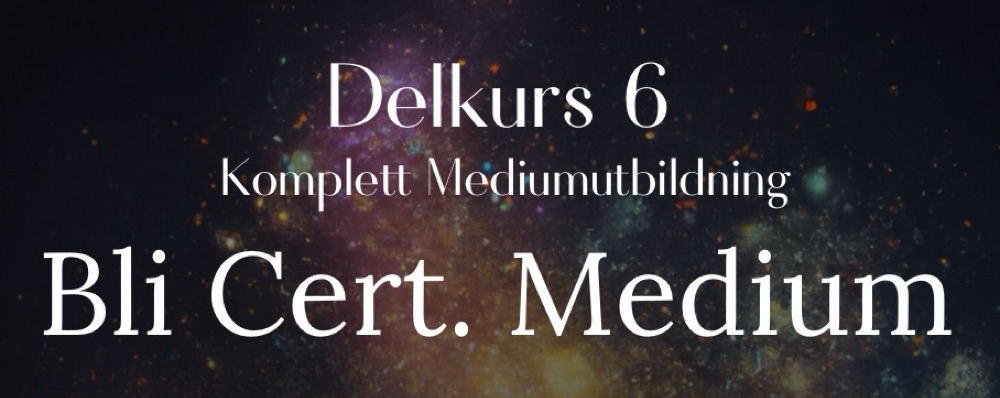 Mediumutbildning delkurs 6 (kull 3)