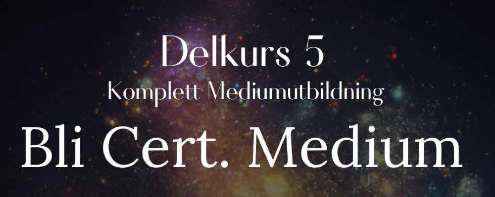 Mediumutbildning delkurs 5 (kull 3)