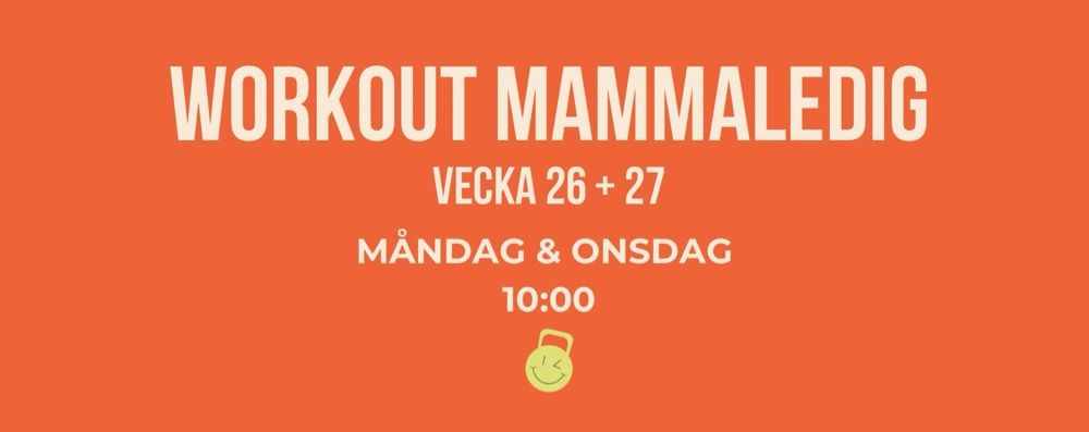 Workout Mammaledig vecka 26+27