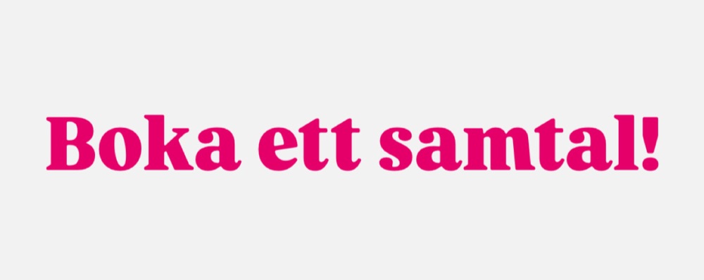 Boka gratis coaching samtal 🩷