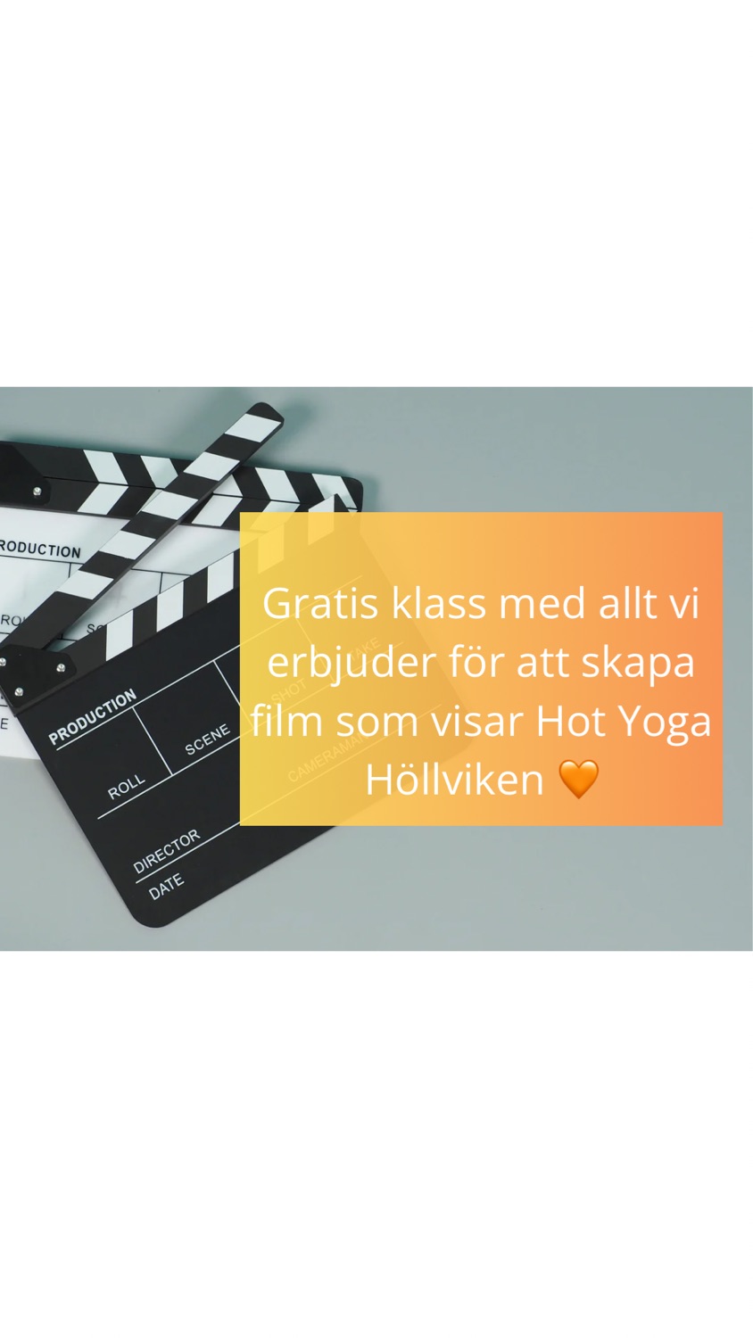 Gratis klass med filmning av olika typer av yoga & träning🧡
