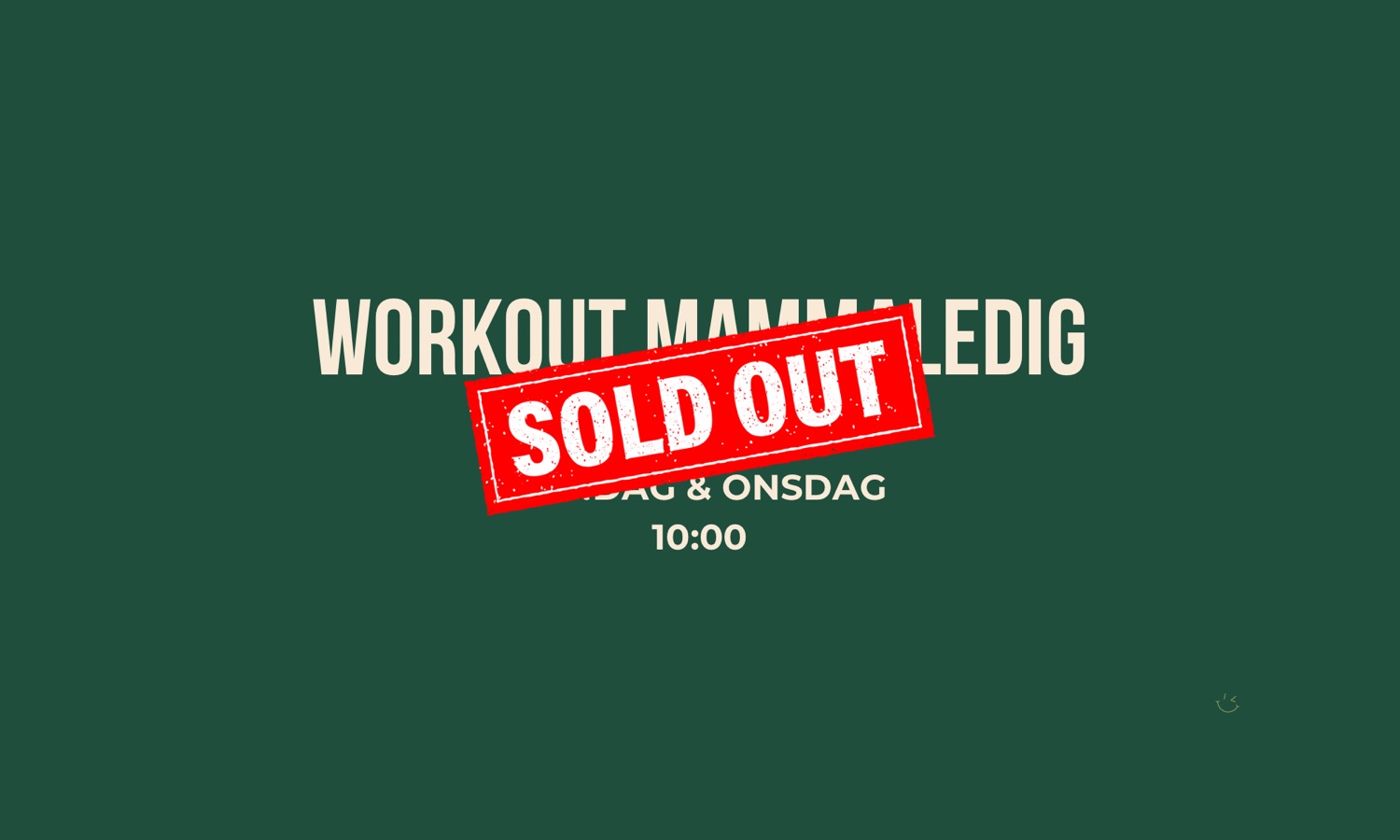 Workout Mammaledig Måndag + Onsdag 10:00