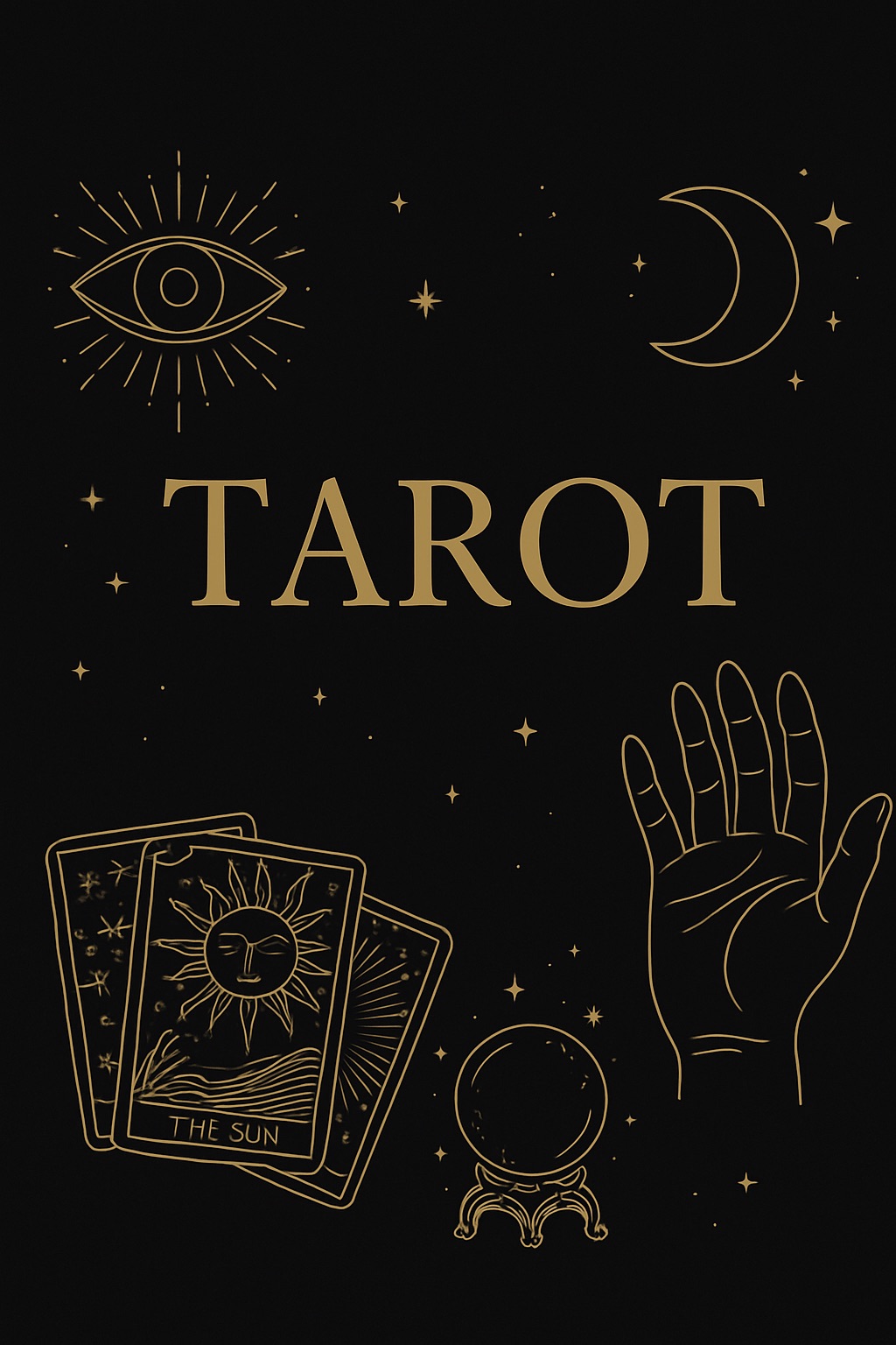 Medial vägledning via text, Tarot -3 Frågor