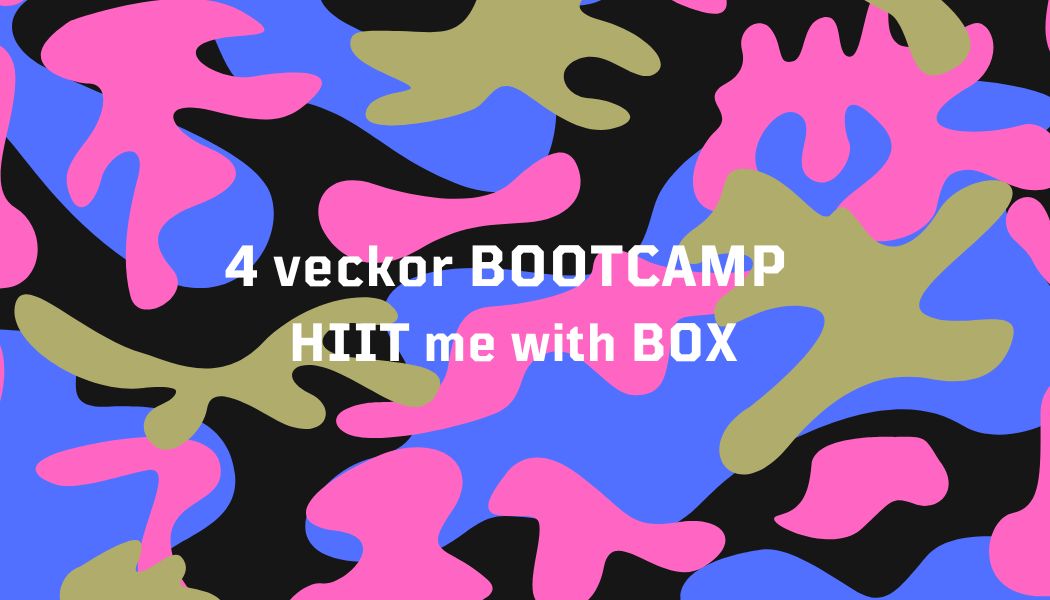 4 veckor BOOTCAMP 499 kr HIIT me with BOX (alt klippkort)