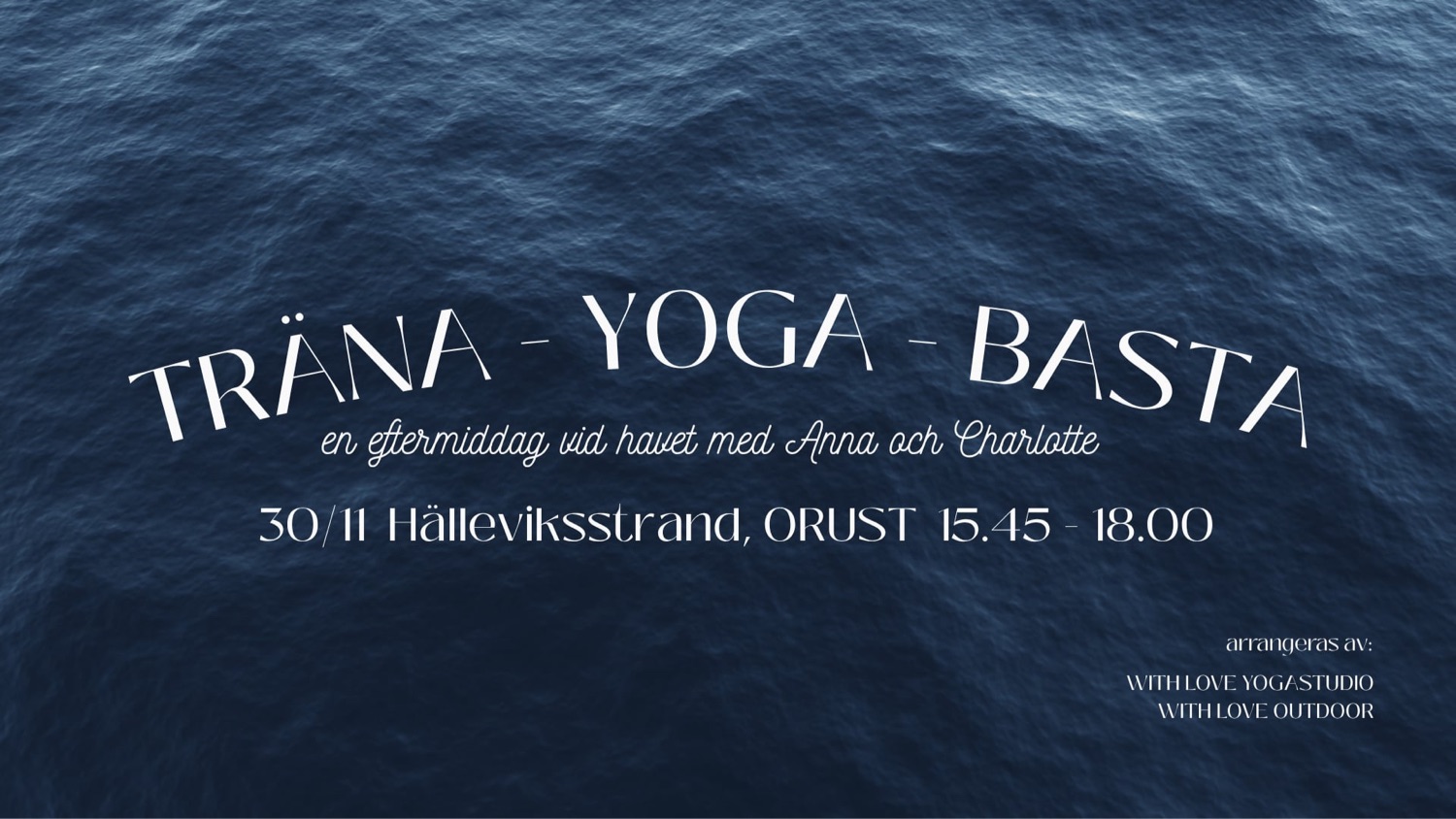 Träning, yoga och bastu vid havet