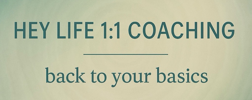 HEY LIFE ~ 1:1 coaching