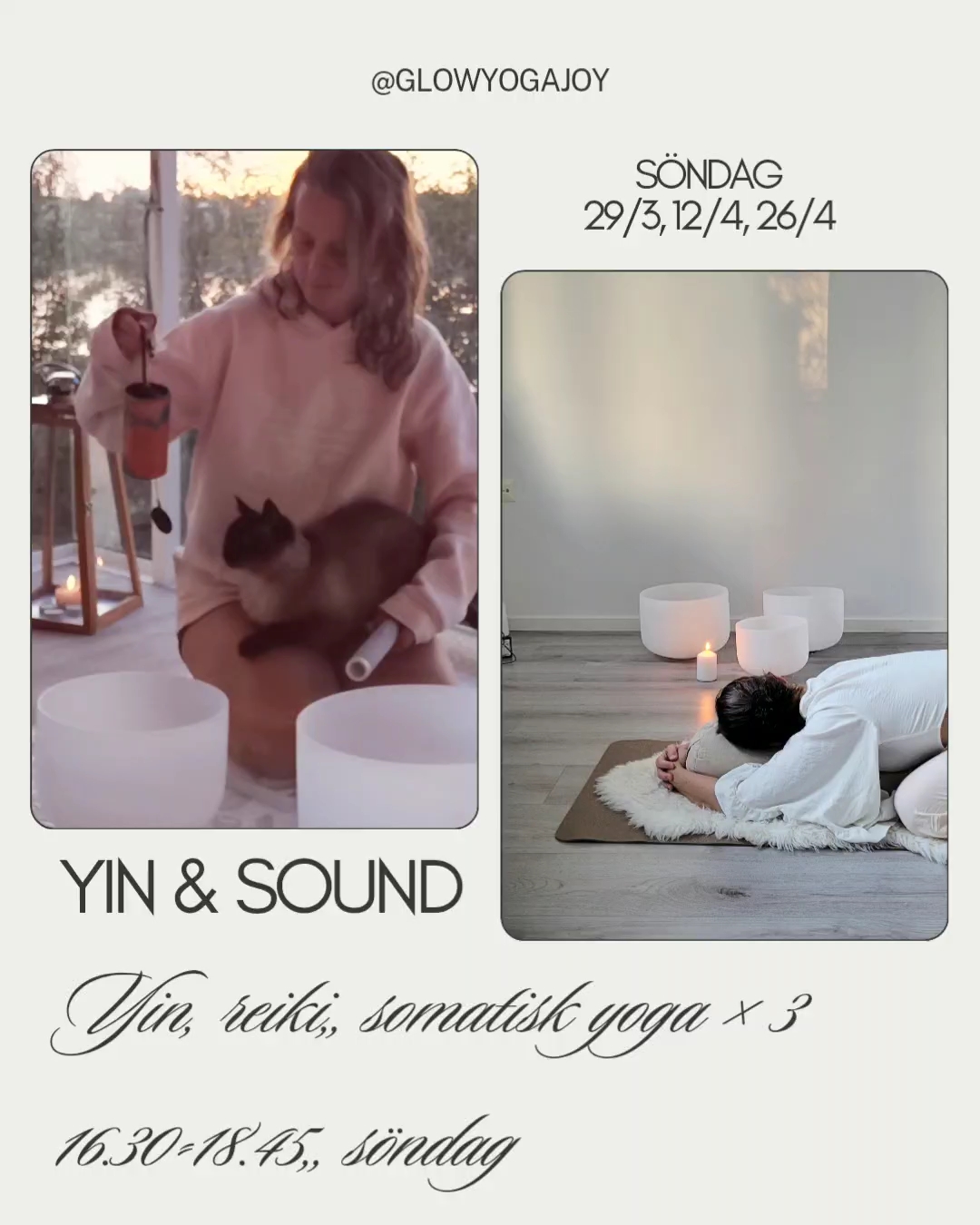 Yin Yoga och Soundhealing - 3 gånger