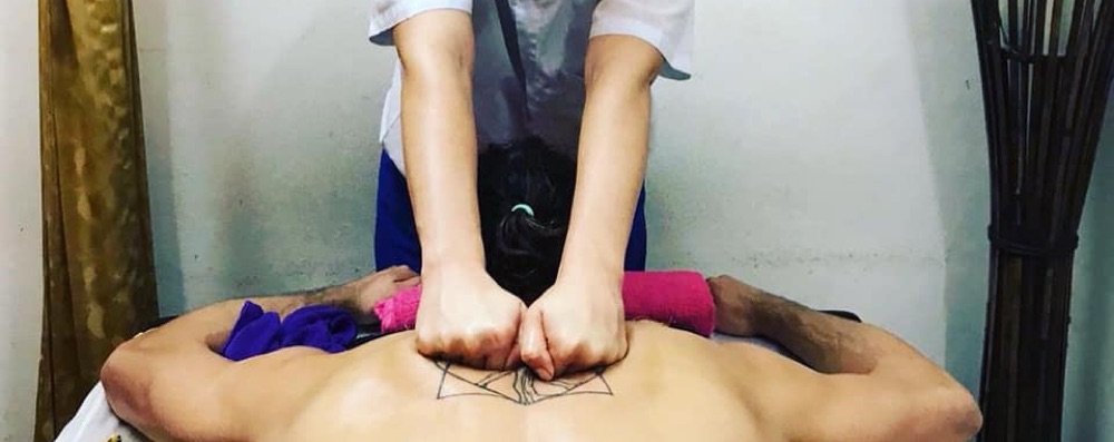 Thai olja Yoga-massage