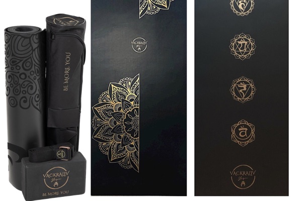 VL MAGICAL GRIP ECO PU CHAKRA YOGAMATTA & Yogaväska