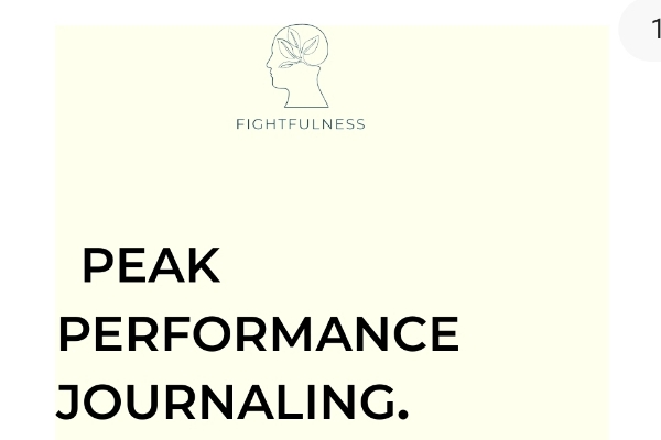 DIY Peak Perfomance Journaling