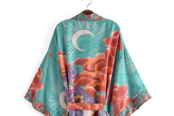 MOON Kimono grön