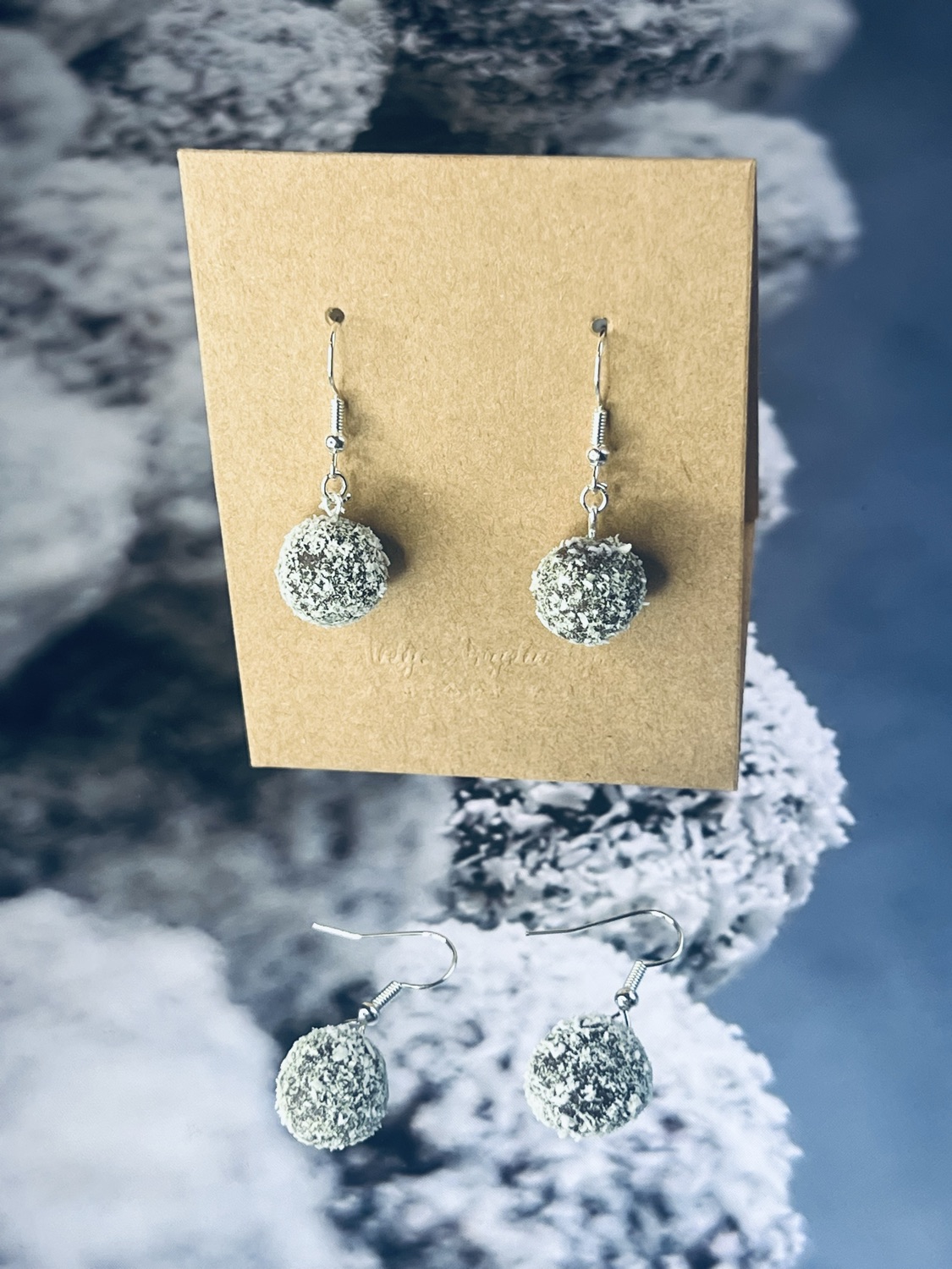 Chokladbollar (örhängen silver) inkl spårbar frakt