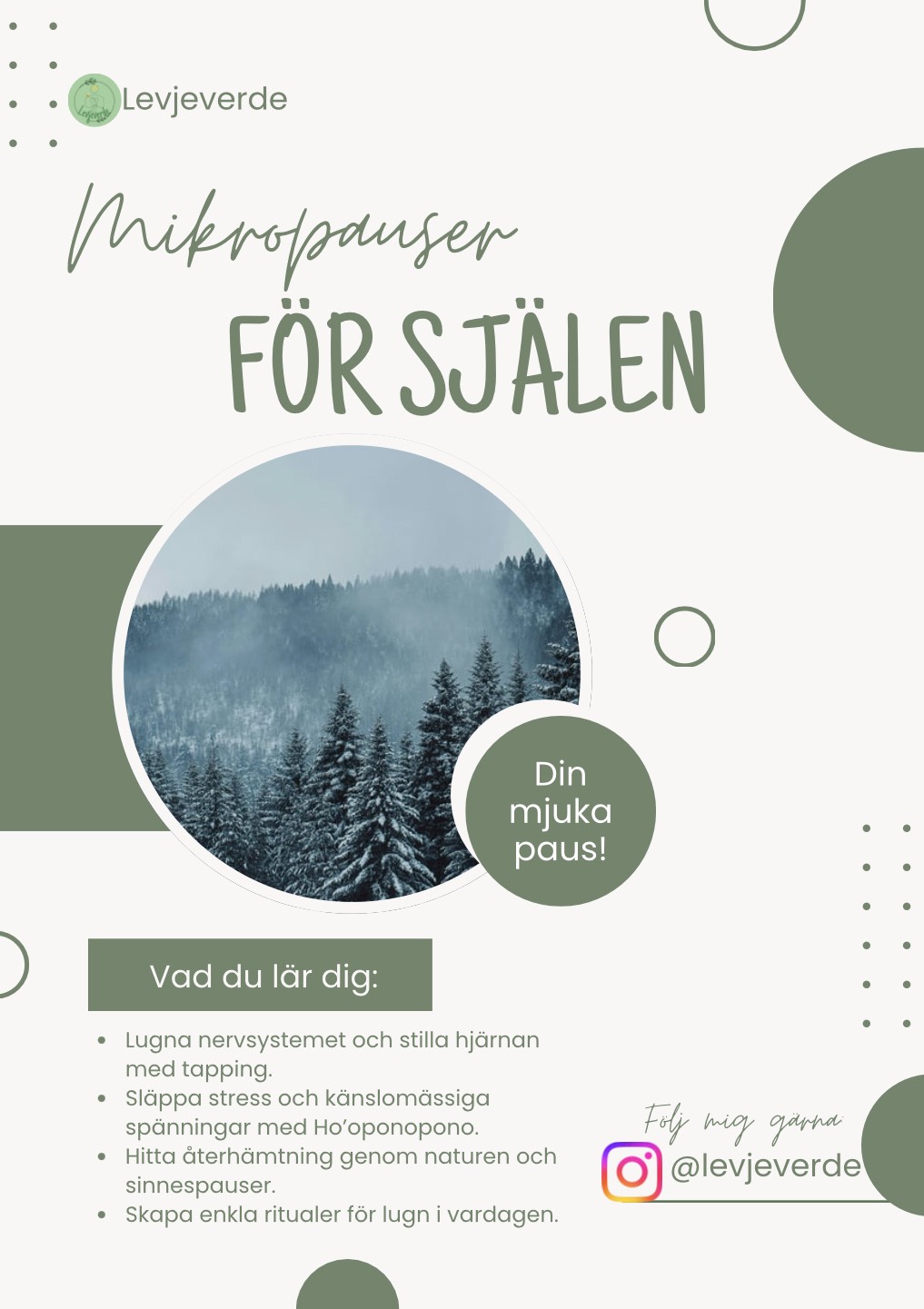 Mikropauser för själen: i pdf + en personlig tapping