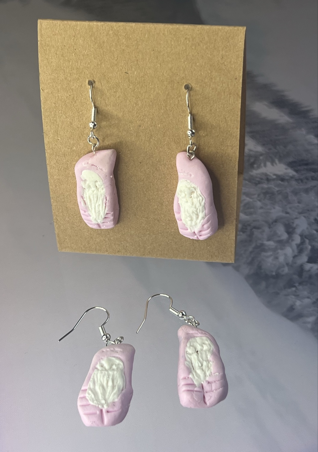 Skumtomtar (örhängen silver) inkl spårbar frakt