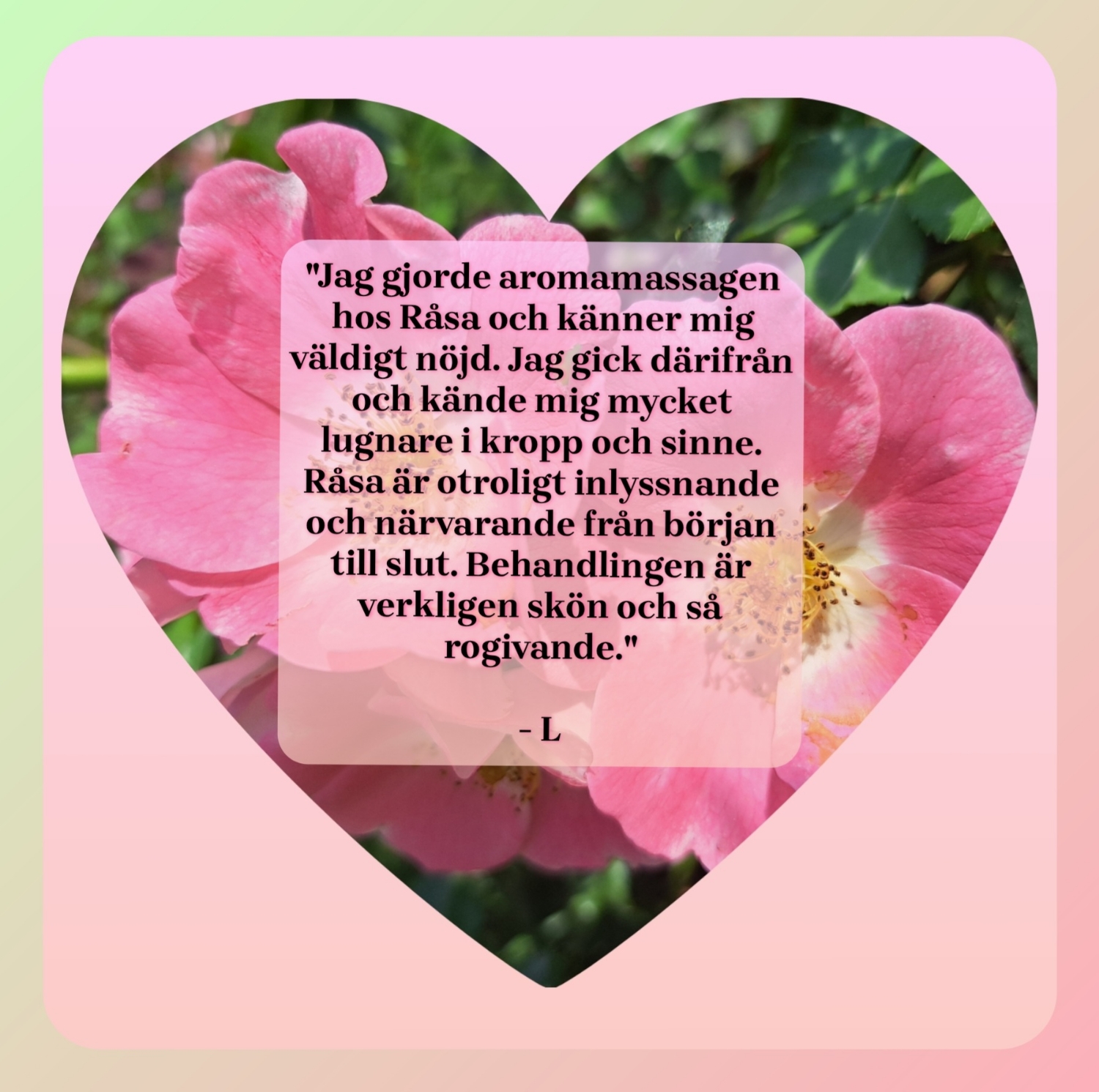 Presentkort Aromamassage
