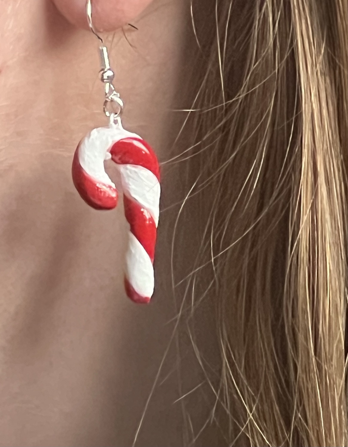 Polkagrisstänger (örhängen silver) inkl spårbar frakt