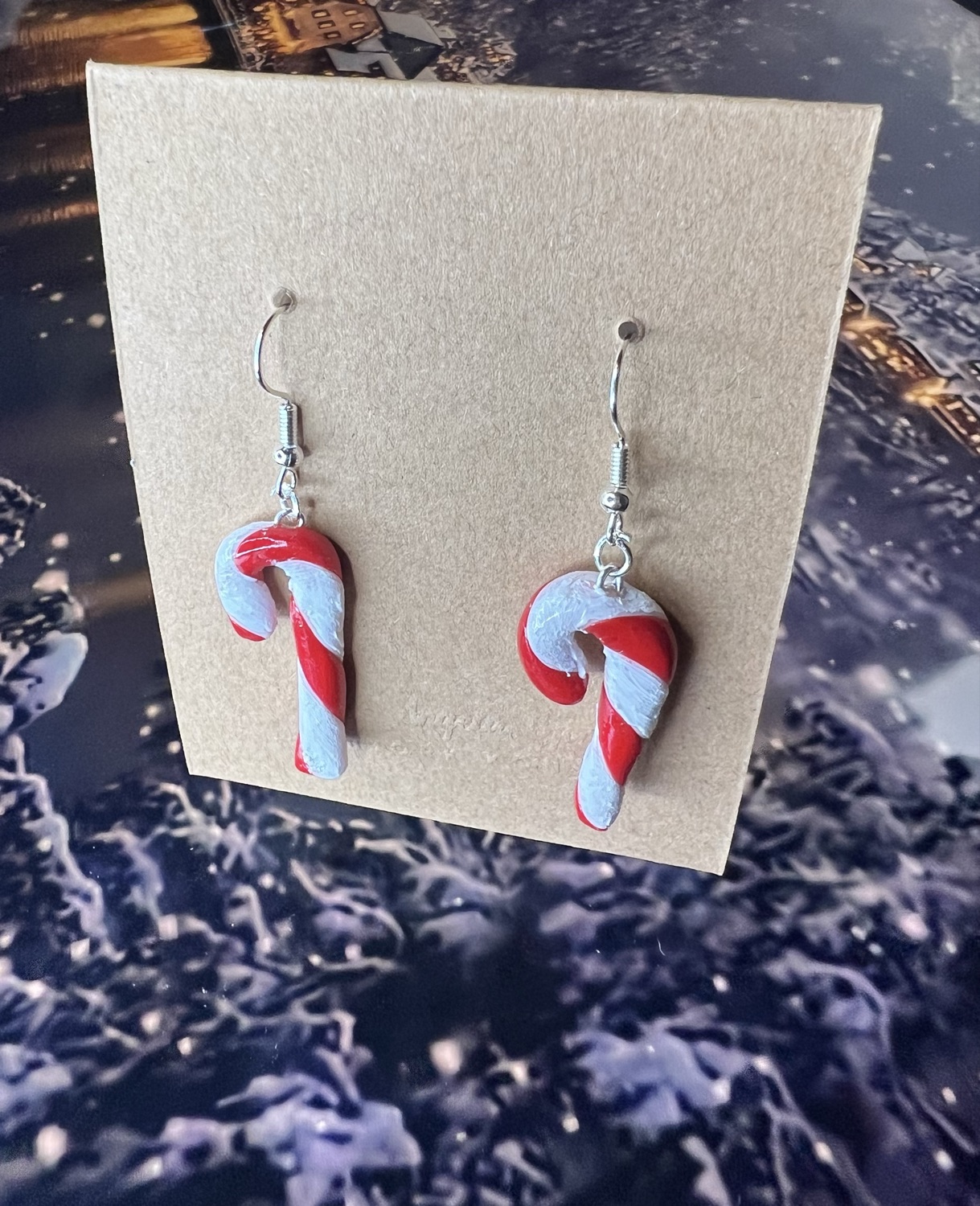 Polkagrisstänger (örhängen silver) inkl spårbar frakt