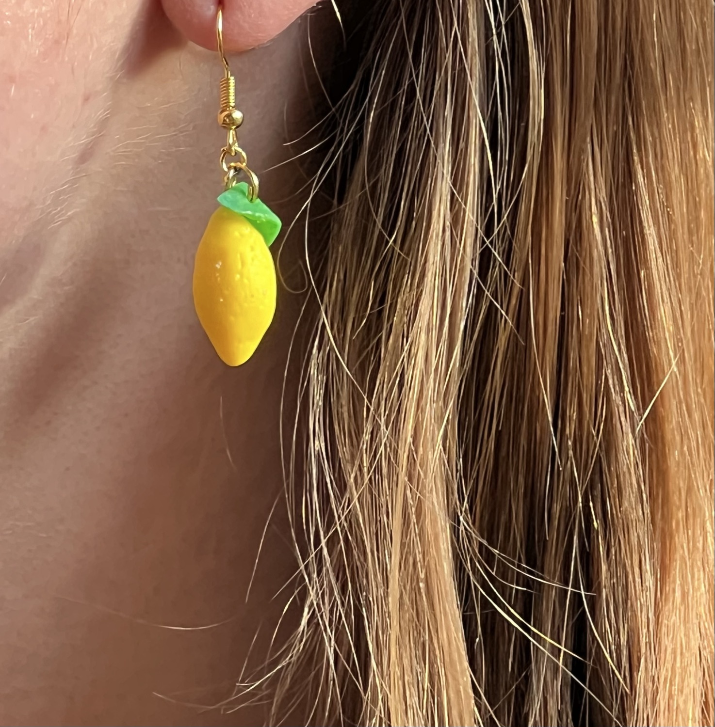 Citroner (örhängen guld) inkl spårbar frakt