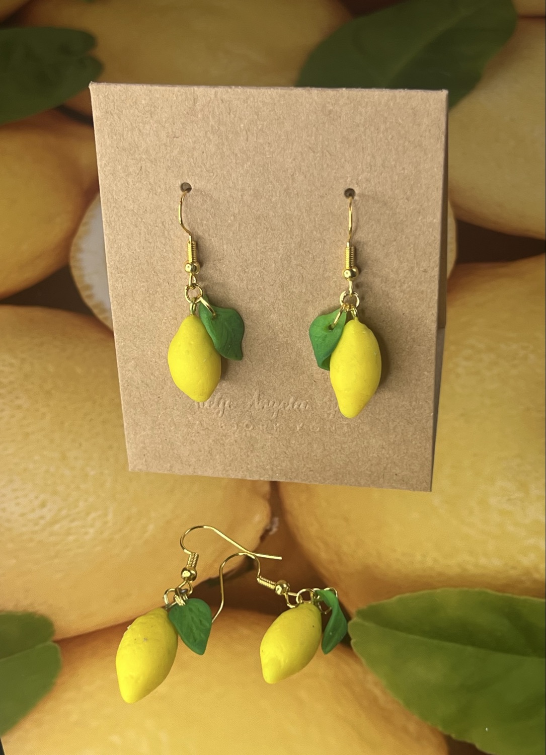 Citroner (örhängen guld) inkl spårbar frakt