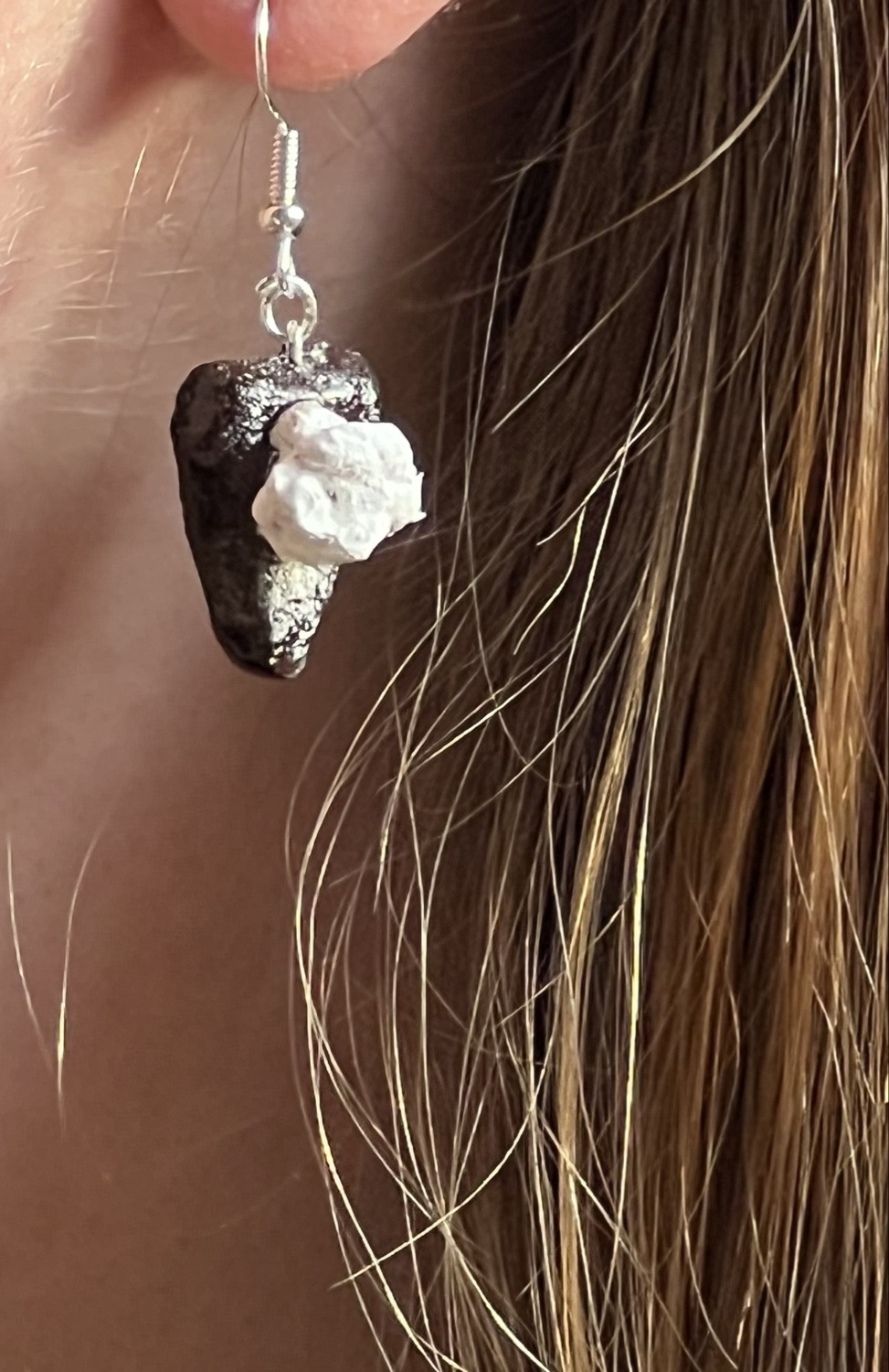 Kladdkaka (örhängen silver) inkl spårbar frakt