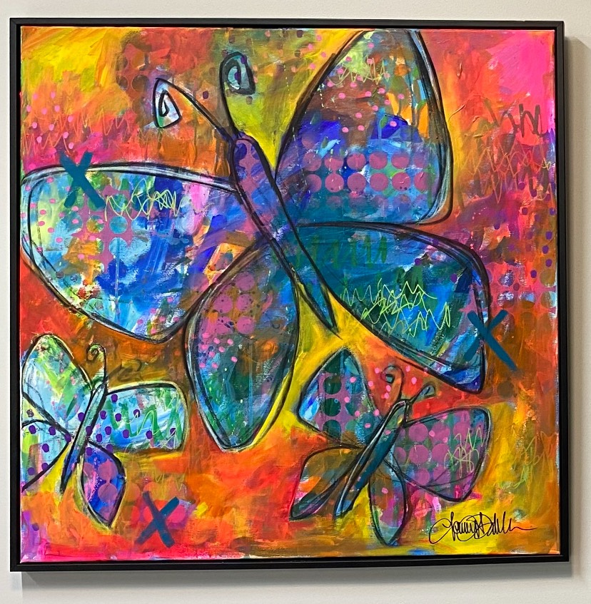 Fjärilar I o II (båda tavlorna)