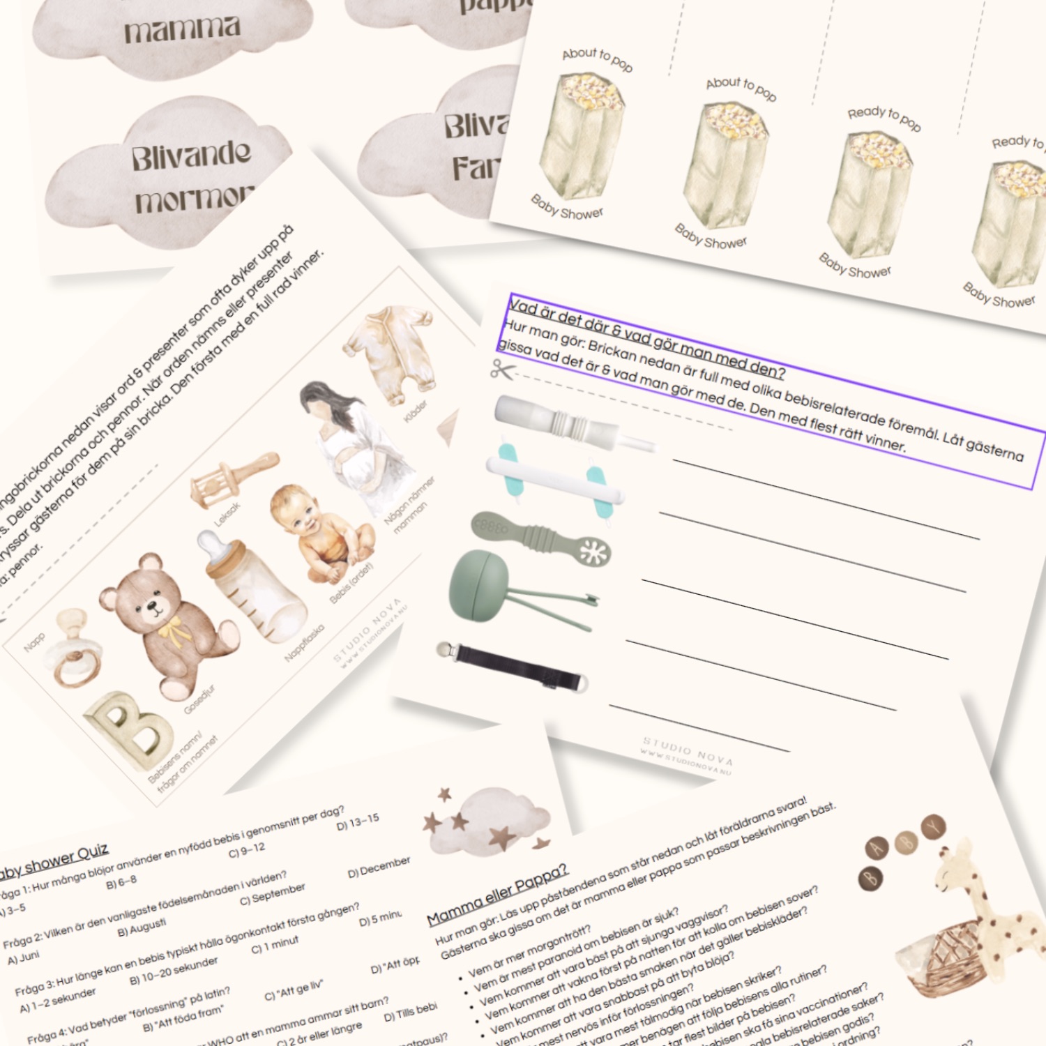 Babyshower-kit – allt du behöver för en magisk babyshower