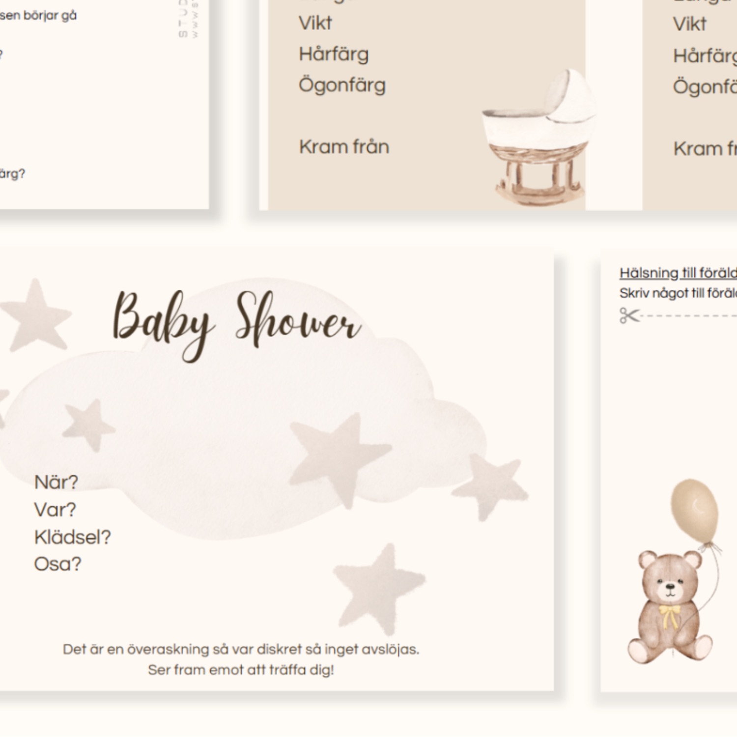 Babyshower-kit – allt du behöver för en magisk babyshower