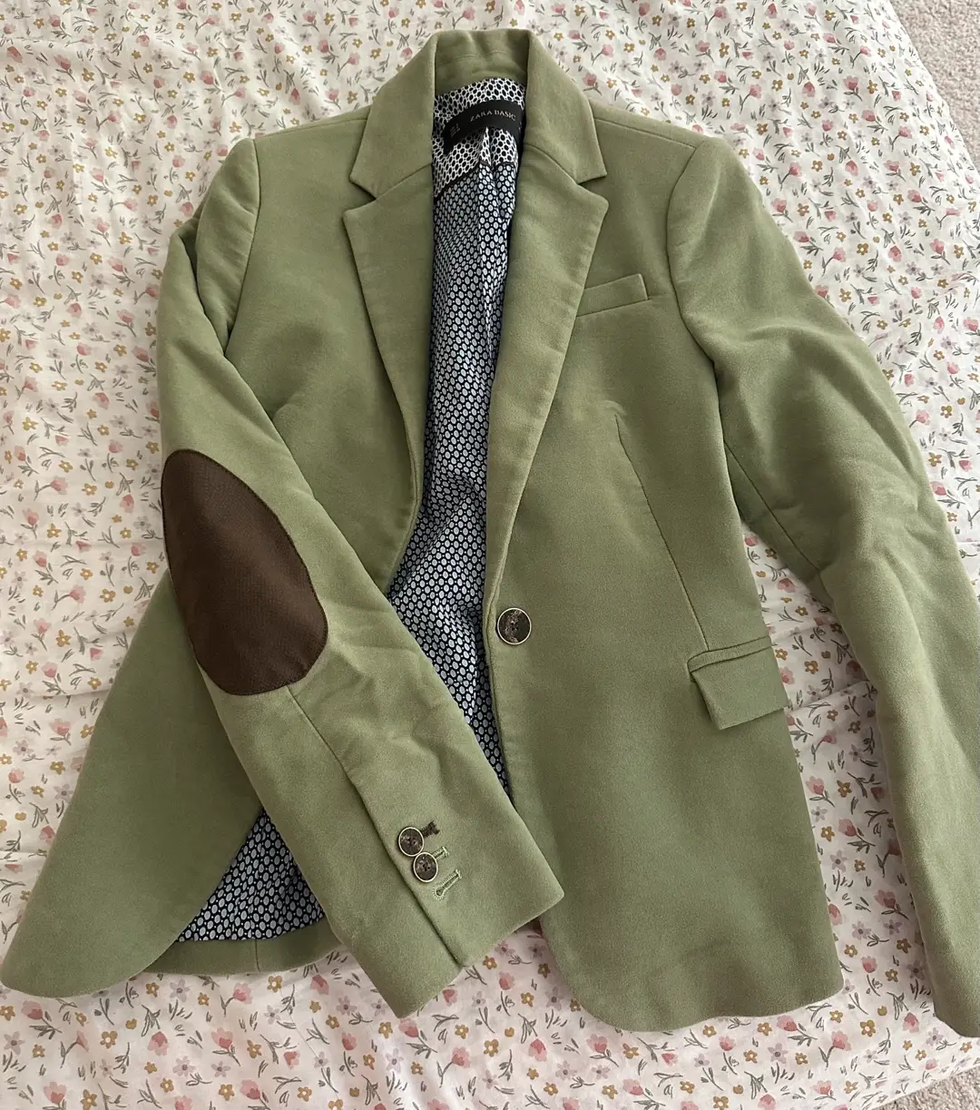 light green Zara blazer 
