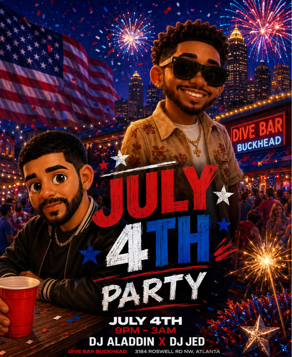 July 4TH at Dive Bar Buckhead