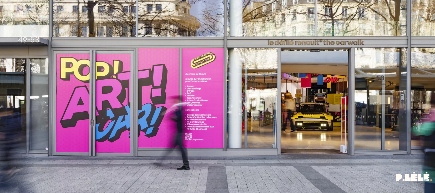 Exposition Pop Art Car : Renault électrise les Champs-Élysées avec Le Défilé Renault®