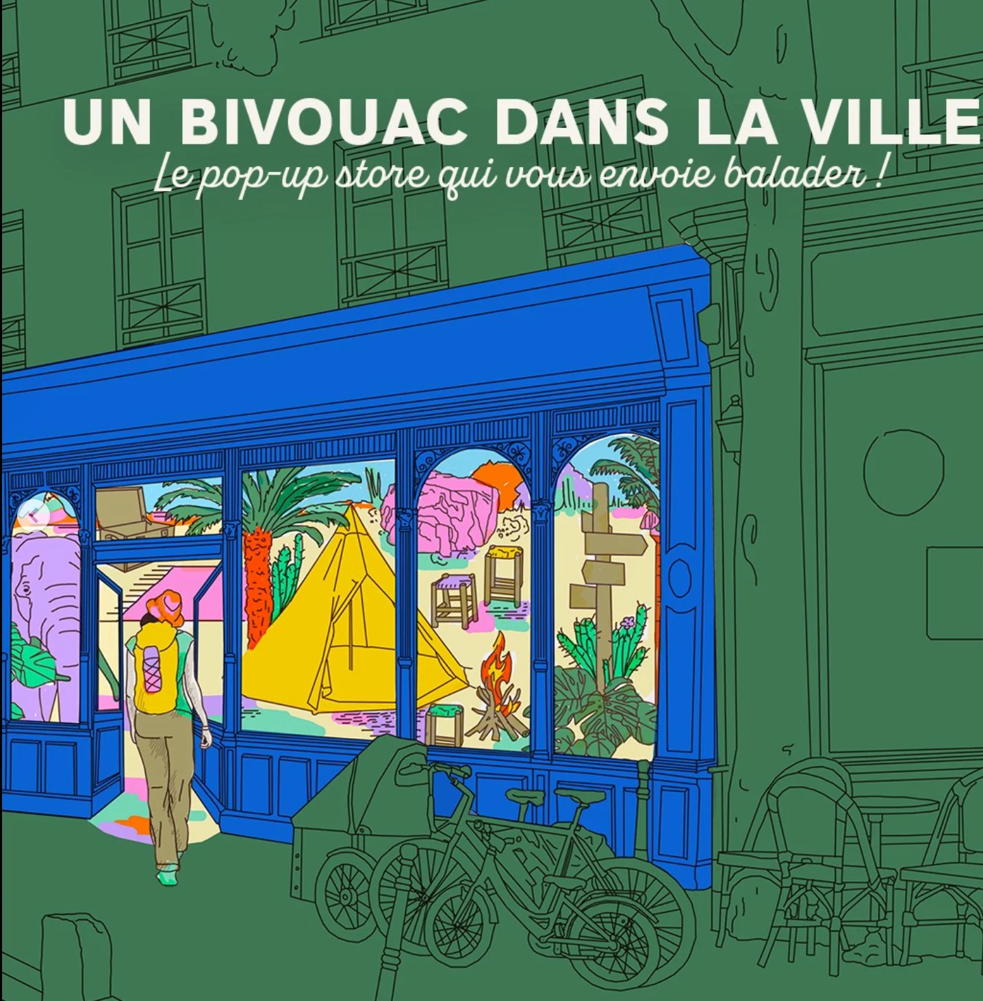 Pop Up Store Un Bivouac dans la Ville