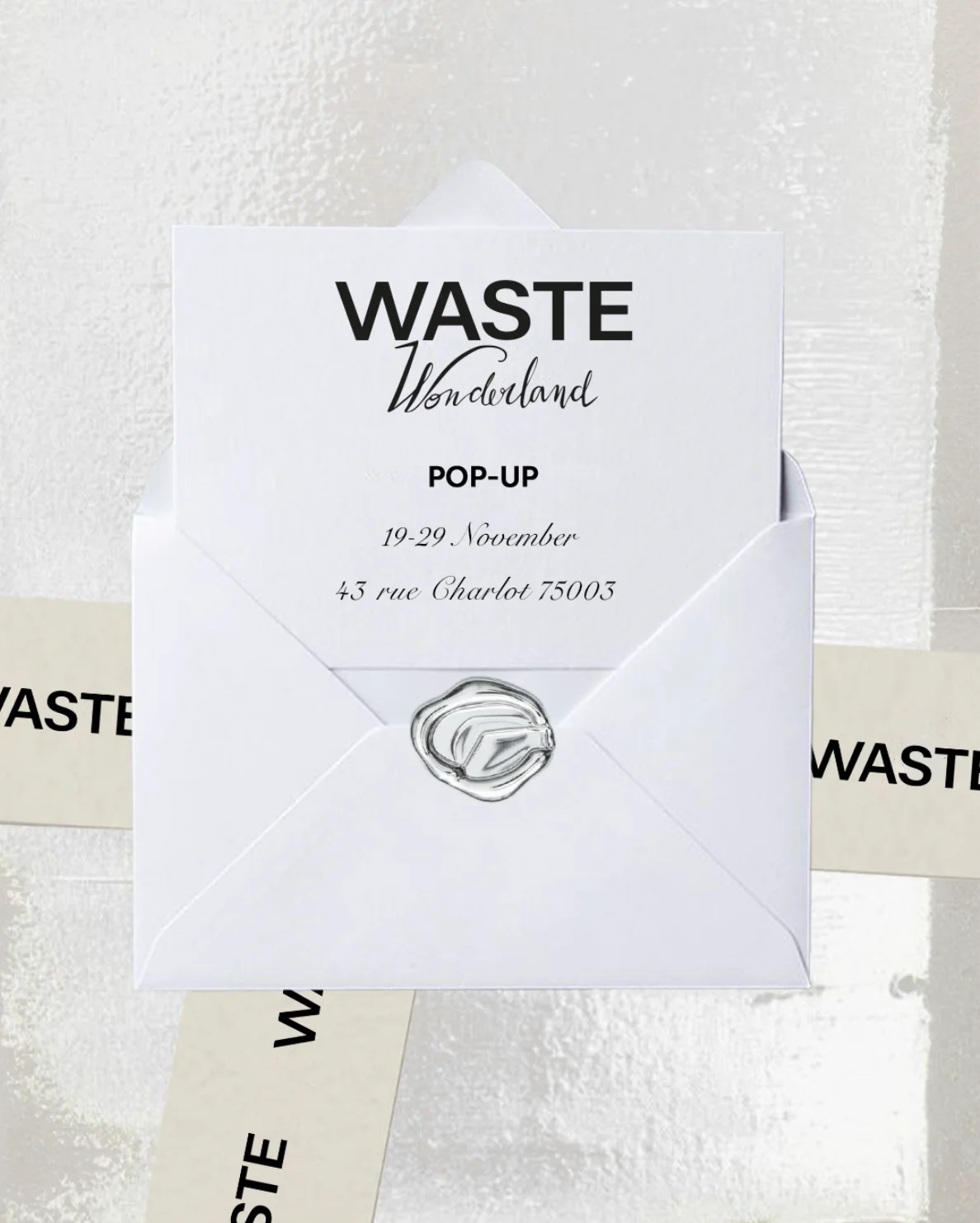 Pop up WASTE x Wonderland