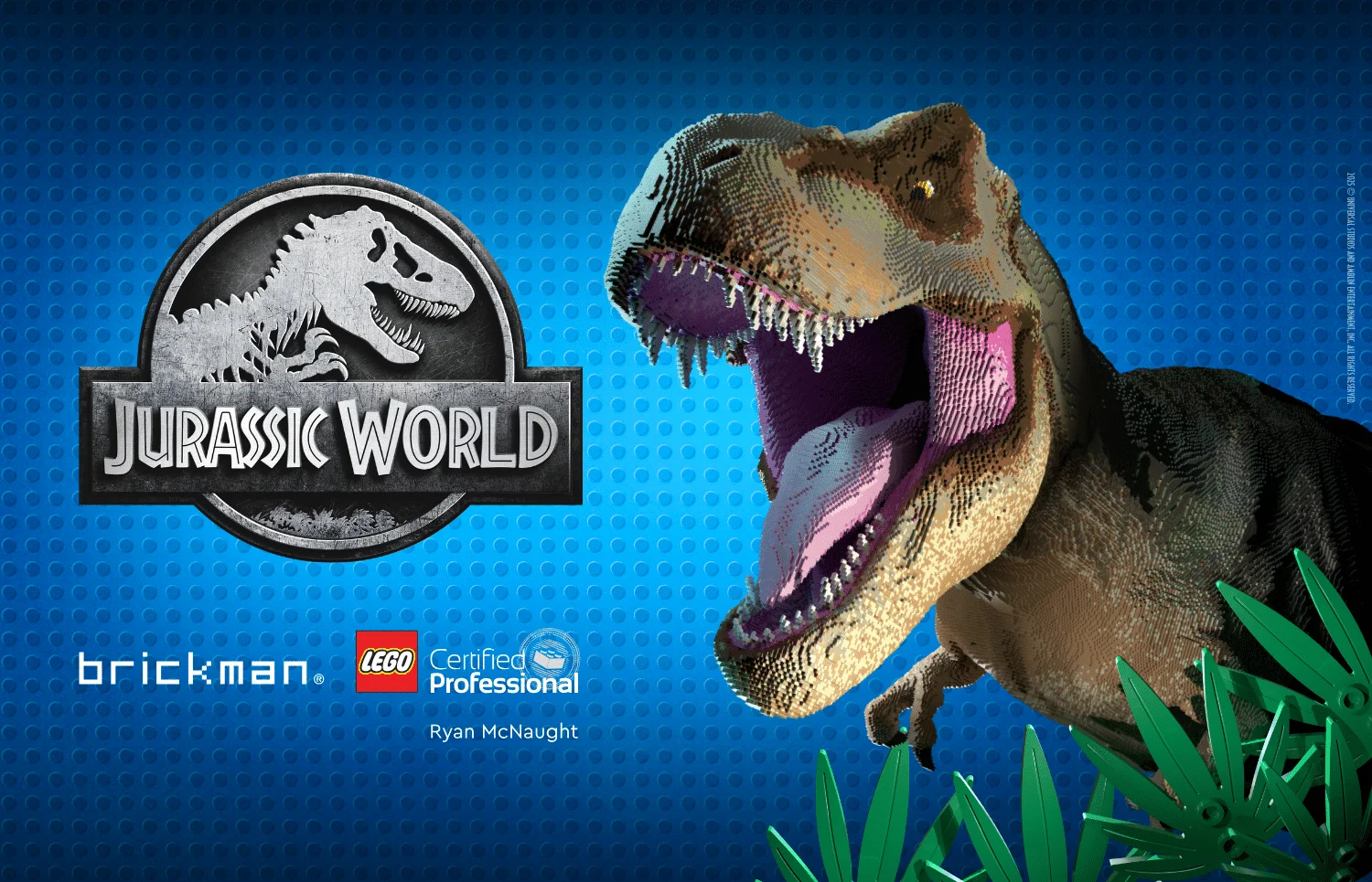 Jurassic World par Brickman — exposition immersive LEGO®