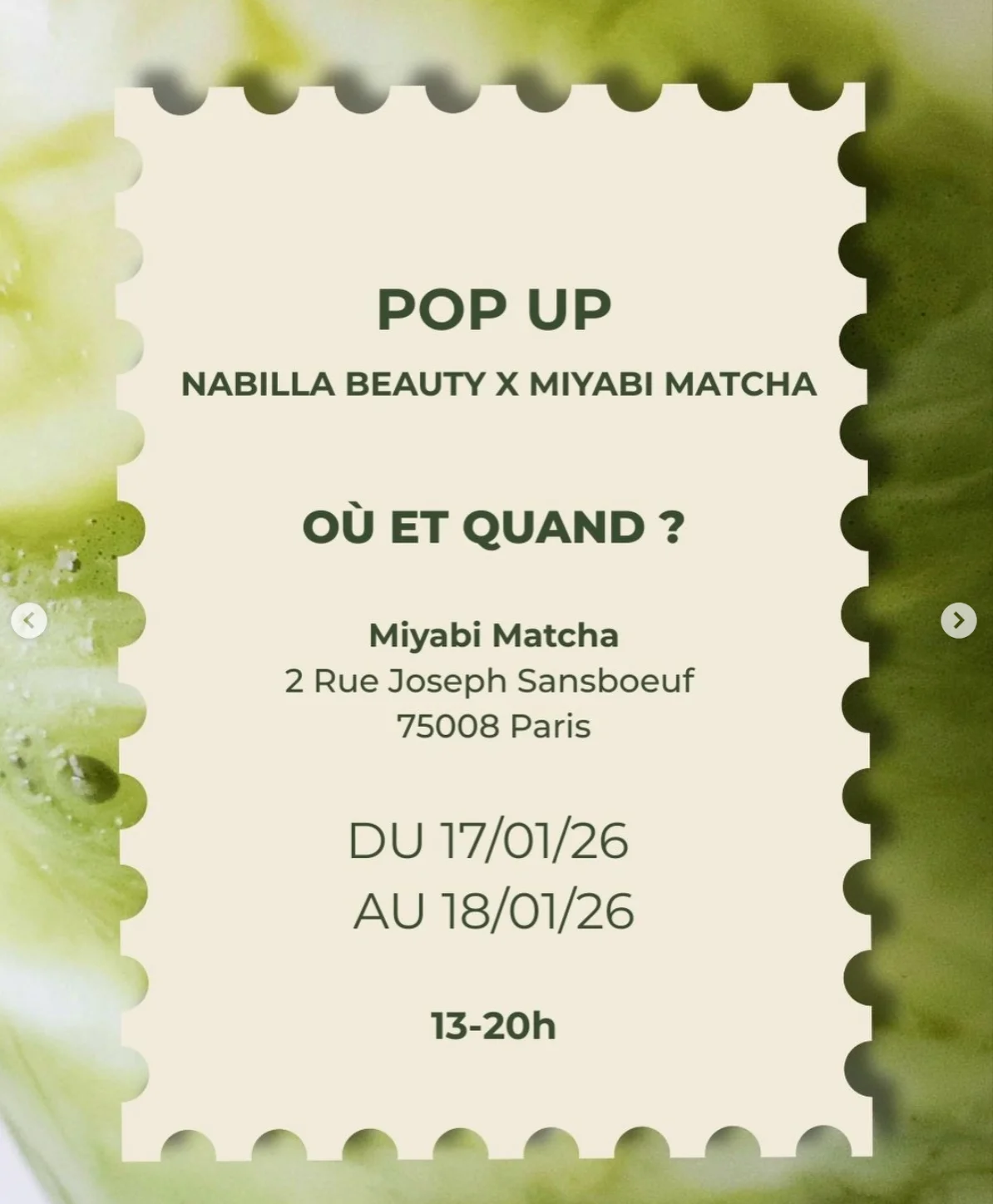 Nabilla Beauty × Miyabi Matcha