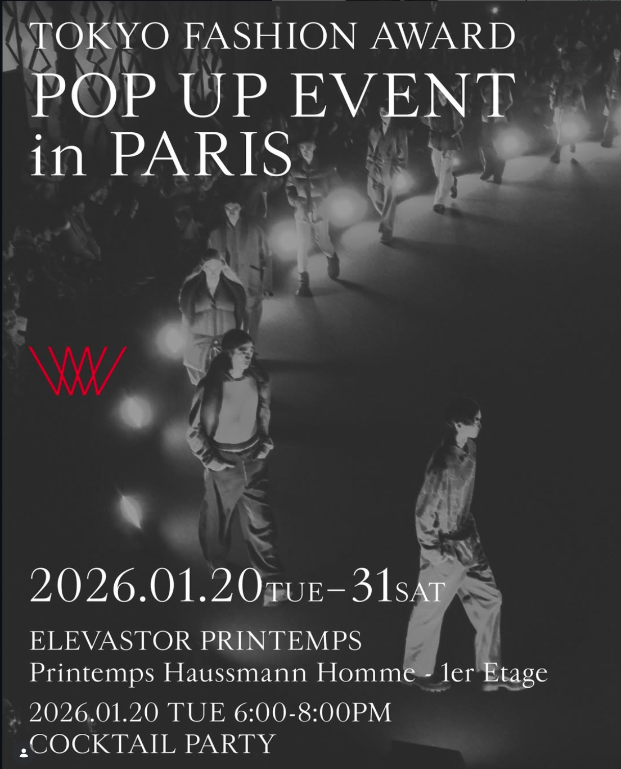 Tokyo Fashion Award Pop-Up @ ELEVASTOR PRINTEMPS (PFW) — 8 designers japonais​ - Image 1