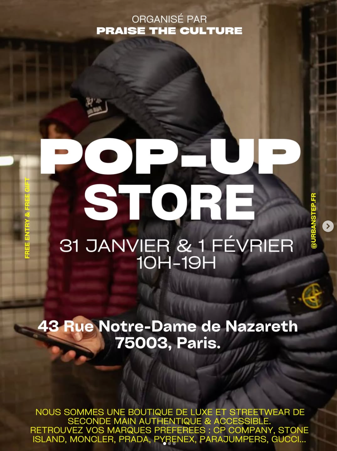 Urbanstep — Pop-Up Store Luxe & Streetwear + marques indé (Paris 3e)​