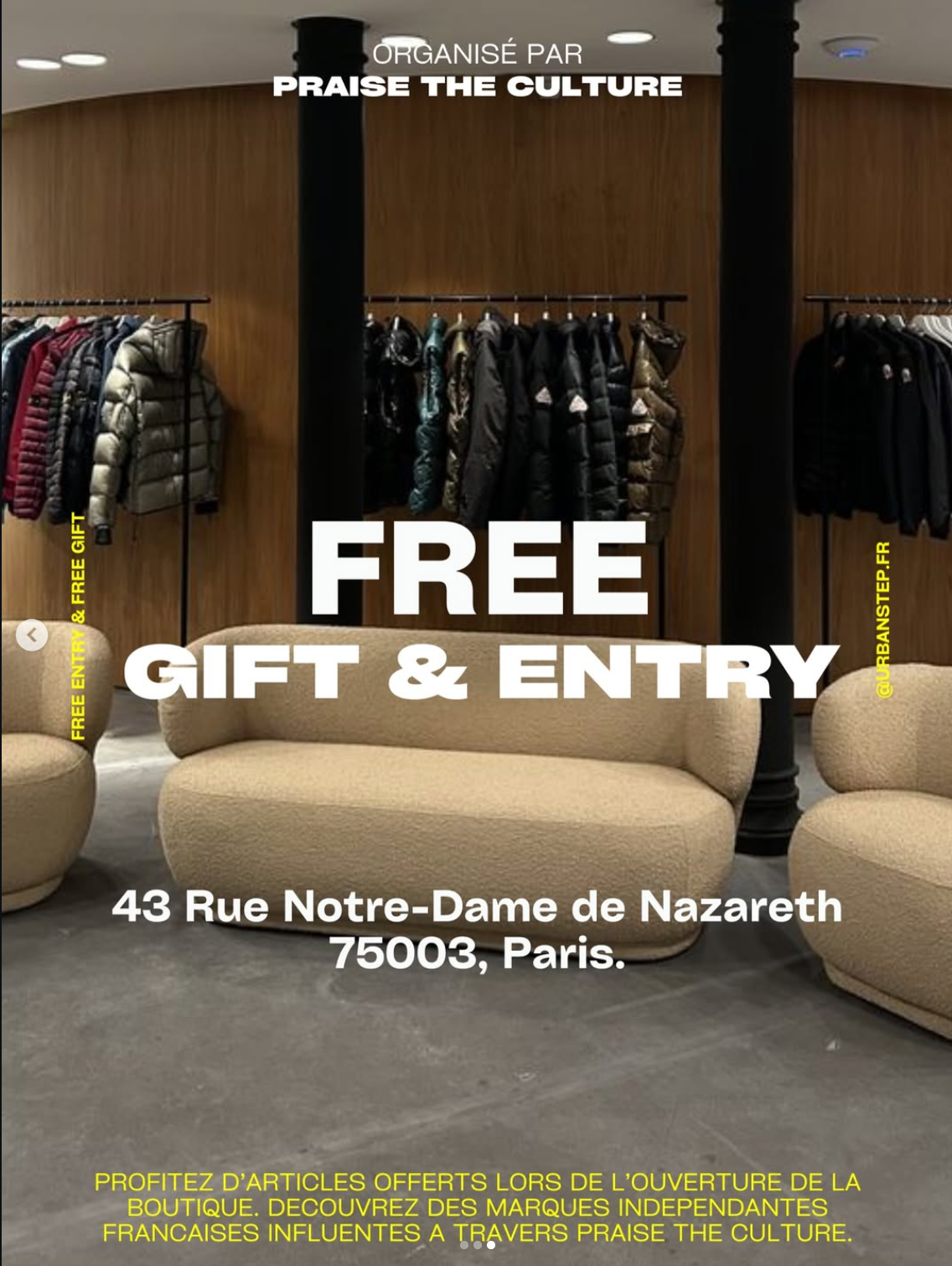 Urbanstep — Pop-Up Store Luxe & Streetwear + marques indé (Paris 3e)​ - Image 3