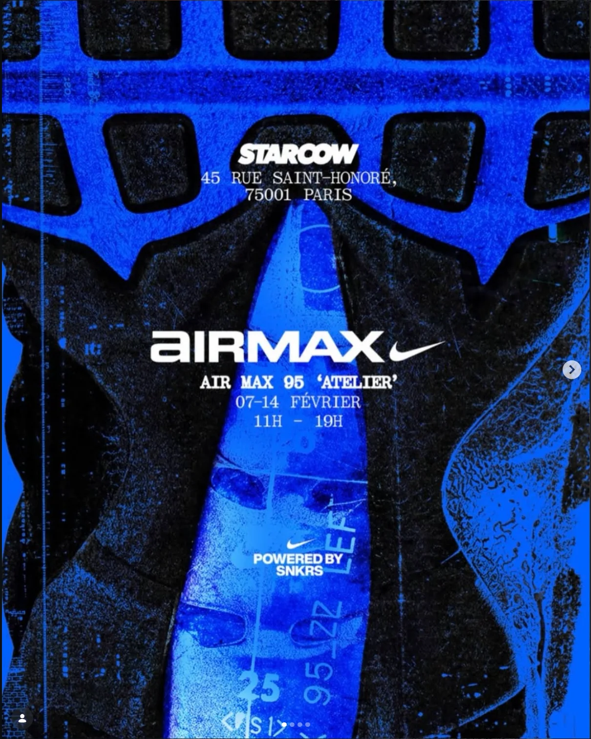 Nike / Pop‑up Air Max 95 « Atelier » — lancement + ateliers créatifs chez Starcow​