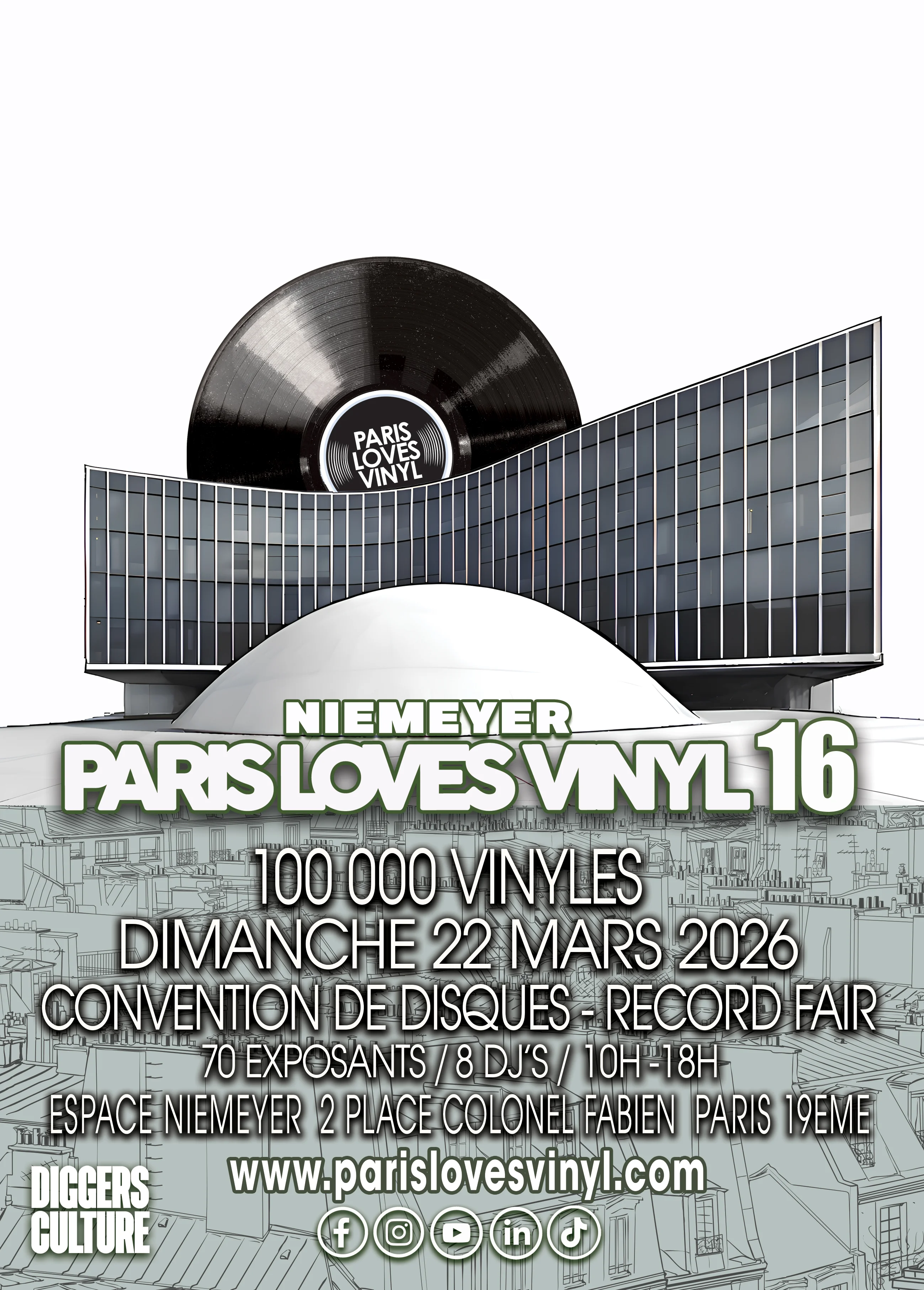 Paris Loves Vinyl 16 — 100 000 vinyles sous la coupole Niemeyer