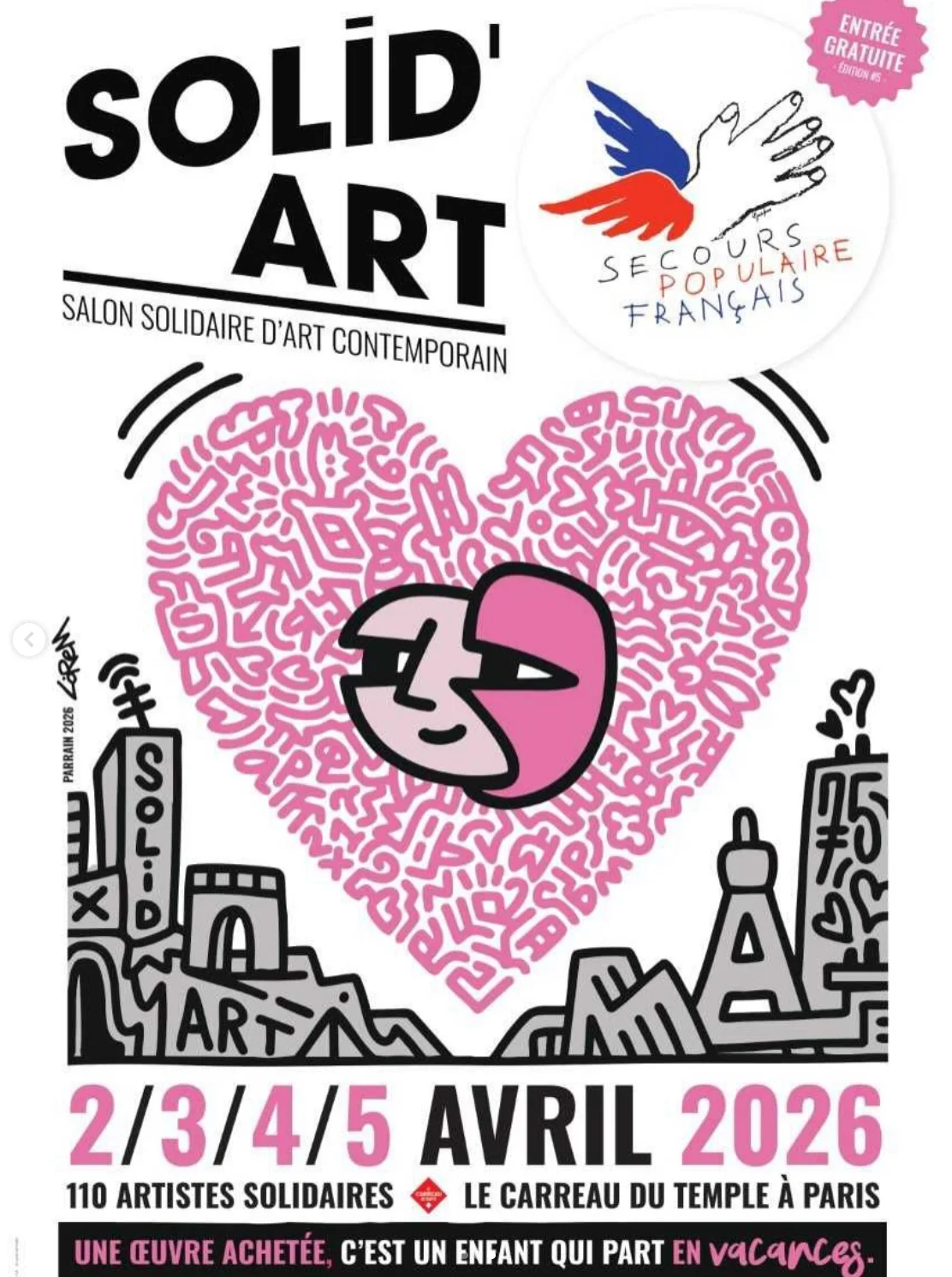 Solid'Art Paris 2026 : Le Salon Solidaire d'Art Contemporain au Carreau du Temple