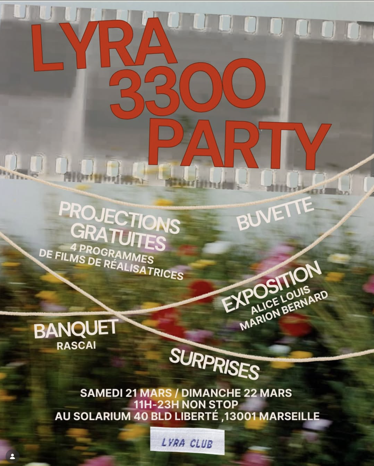 LYRA 3300 PARTY : Portes Ouvertes, Projections & Exposition - Image 1