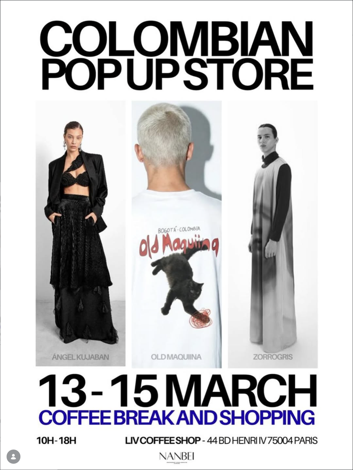 Pop-Up NANBEI PARIS : La mode indépendante colombienne d'avant-garde