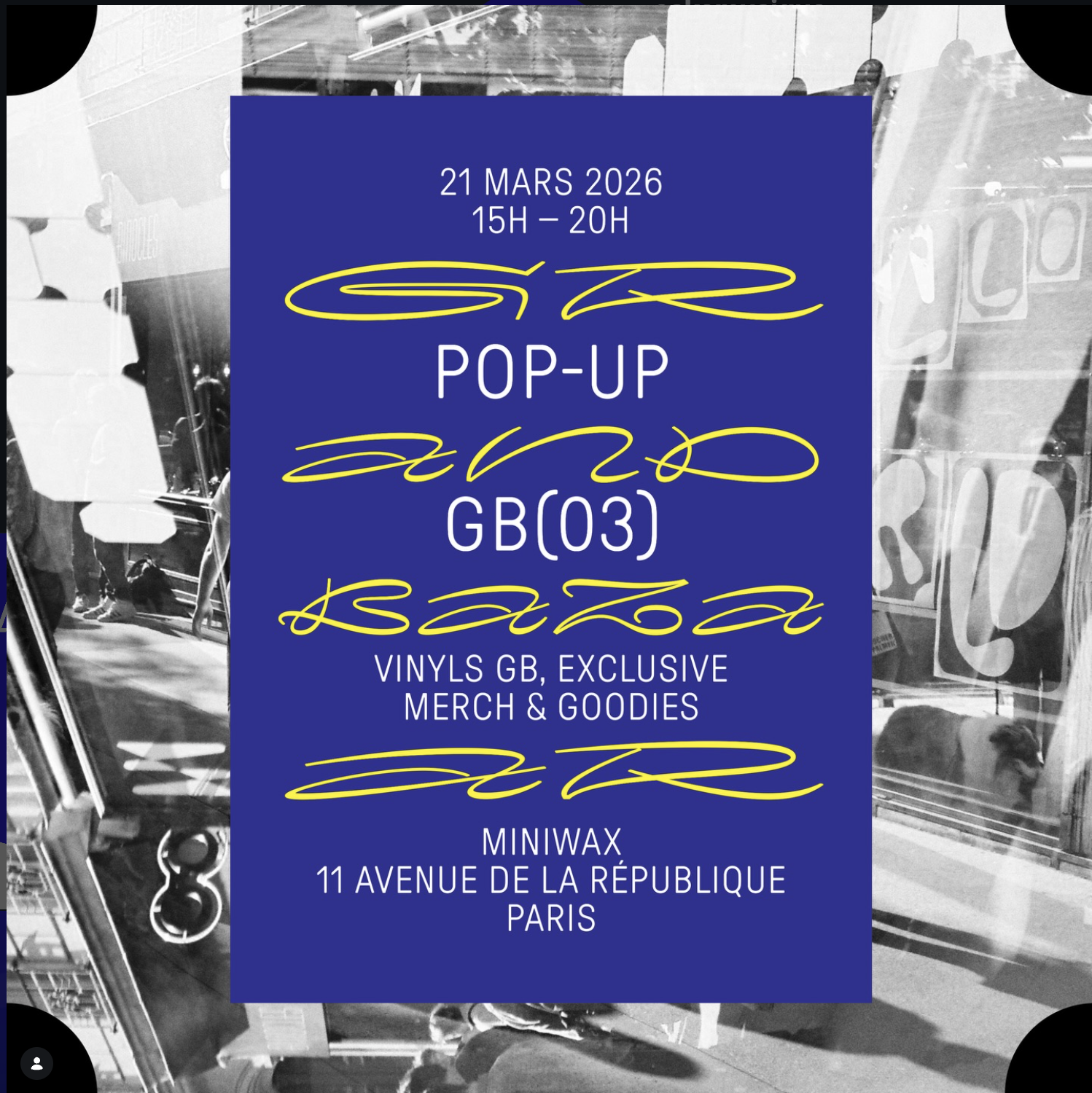 Pop-Up GrandBazaar chez Miniwax : Sortie Vinyle & DJ Set Rap