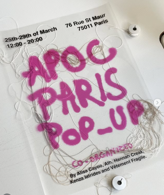 APOC Paris Pop-Up #3 : 40 designers indépendants au Marais - Image 1