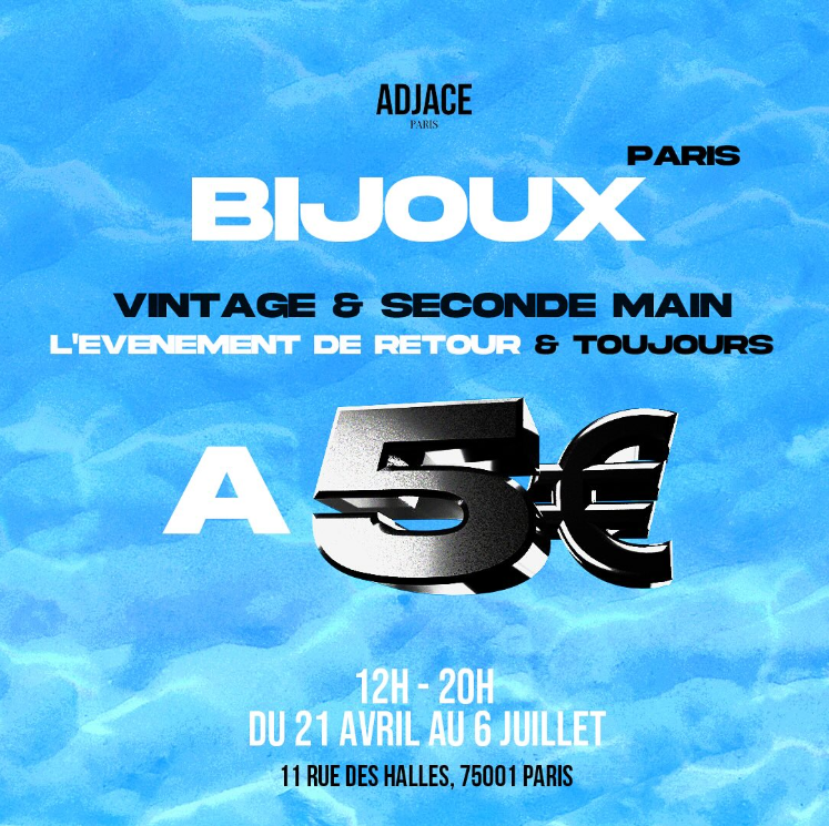 Adjace Paris Pop-up Store de Bijoux Vintage & Seconde Main : Tout à 5 € !
