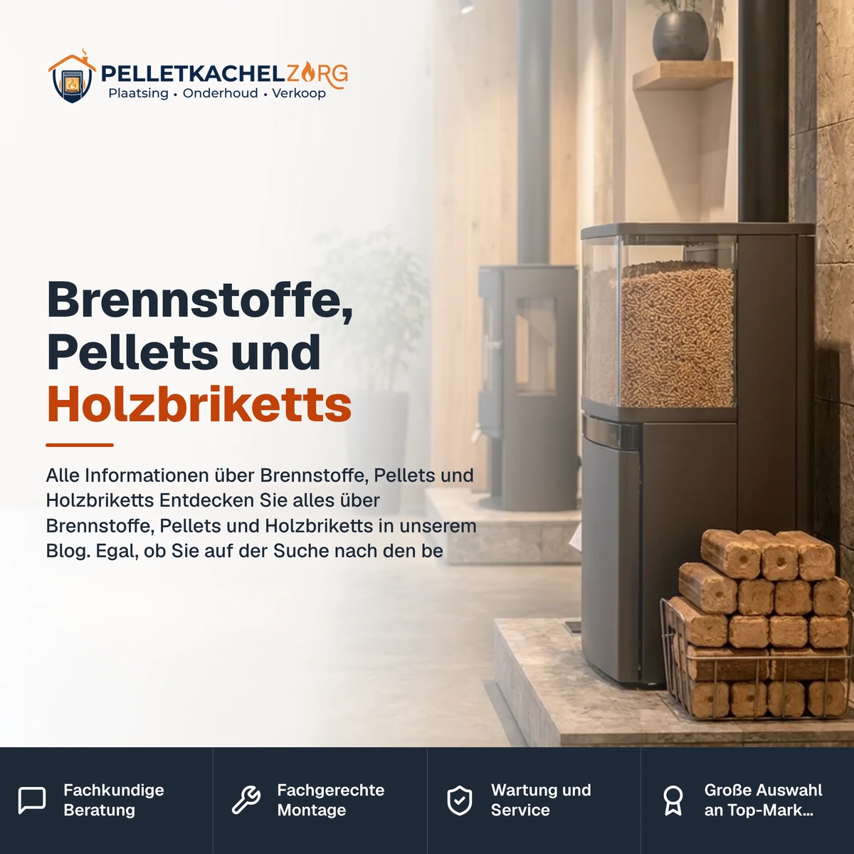 Brennstoffe, Pellets und Holzbriketts