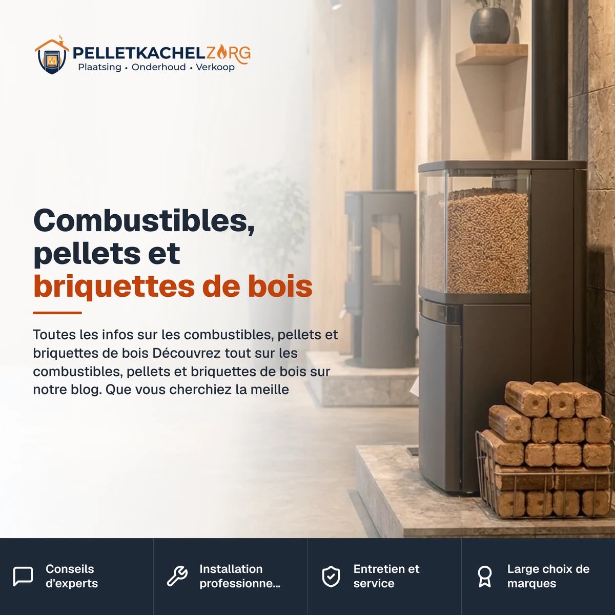 Combustibles, pellets et briquettes de bois